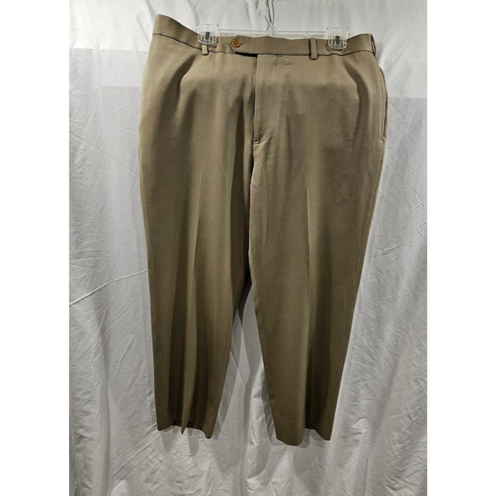 Brooks Brothers Madison Khaki Wool Dress Suit Pants, Measure 36x27 SOFT